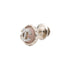 Brooch Metal Pink and Silver with Rhinestone
