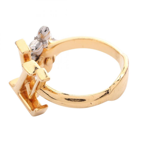 Ring Gold and Metal and Rhinestone