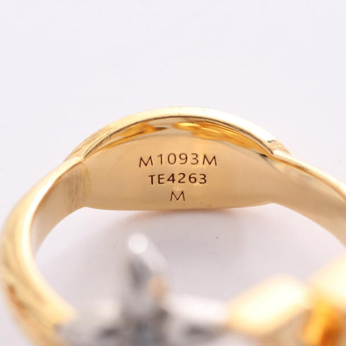 Ring Gold and Metal and Rhinestone