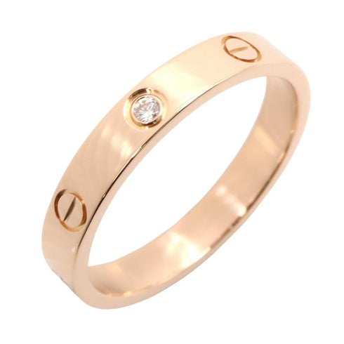 Ring 18K Rose Gold with Diamond Mini