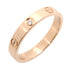 Ring 18K Rose Gold with Diamond Mini
