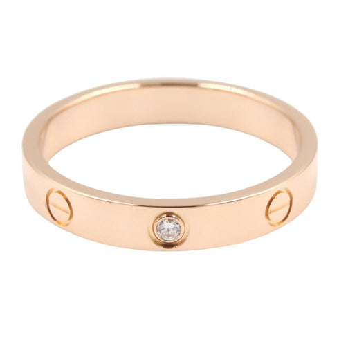 Ring 18K Rose Gold with Diamond Mini