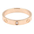 Ring 18K Rose Gold with Diamond Mini
