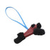 Charm Agneau Milo and Leather Black Bordeaux Rouge H Handbag Charm