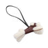 Buddy Charm Agneau Milo and Leather Black and Brown Handbag Charm
