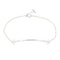 T Smile Pendant Necklace 18K White Gold