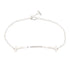 T Smile Pendant Necklace 18K White Gold