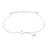T Smile Pendant Necklace 18K White Gold