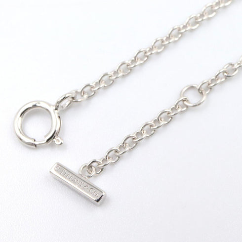 T Smile Pendant Necklace 18K White Gold