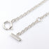 T Smile Pendant Necklace 18K White Gold