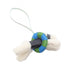 Buddy Charm Agneau Milo and Leather Blue Nuit Green Navy Handbag Charm