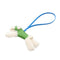 Charm Agneau Milo and Leather Blue Green White Handbag Charm