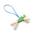 Charm Agneau Milo and Leather Blue Green White Handbag Charm