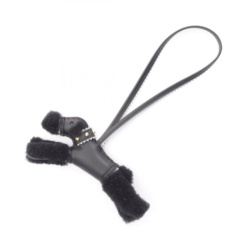 Handbag Charm Agneau Milo Black