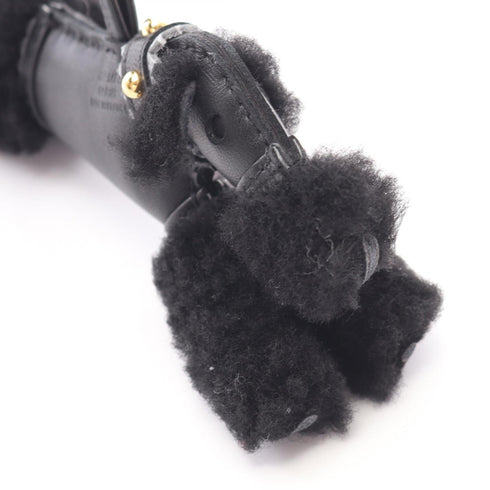 Handbag Charm Agneau Milo Black