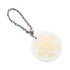 Charm Leather and Swift Leather White and Silver Handbag Charm