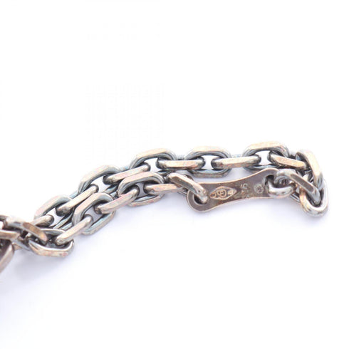 Charm Leather and Swift Leather White and Silver Handbag Charm