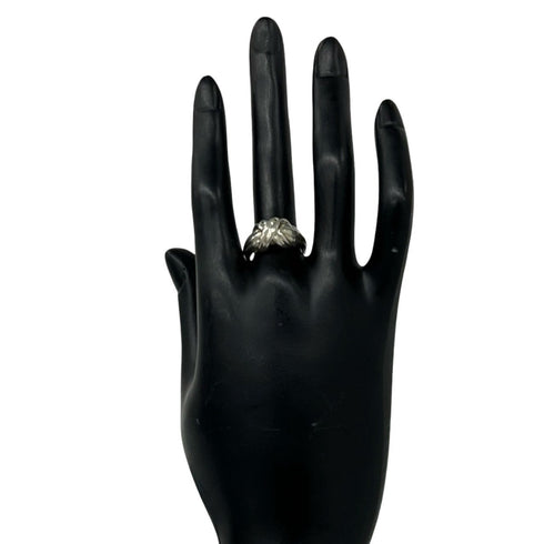 Vintage Signature Cross Ring Sterling Silver