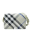 Snip Shoulder Bag Check Jacquard with Leather