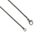 Vintage Heart Snake Pendant Necklace Sterling Silver and 18K Yellow Gold