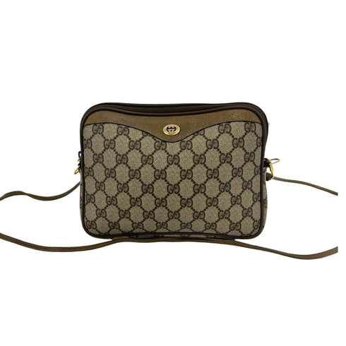 Vintage Camera Bag GG Coated Canvas Small