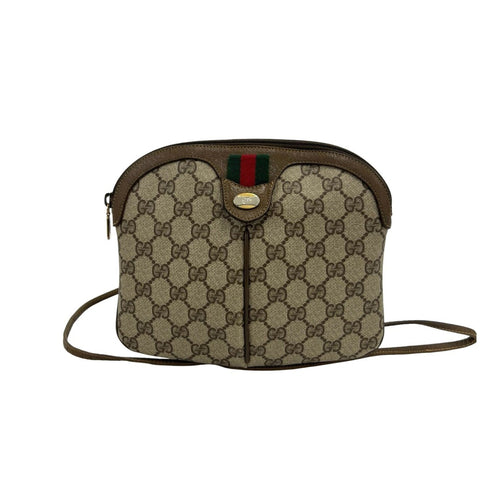 Vintage Web Crossbody Bag GG Coated Canvas Small