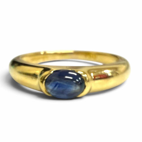 Vintage Ring 18K Yellow Gold with Sapphire