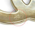 CC Logo Brooch Gold-Tone Metal