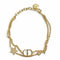 Bracelet Gold With Crystal