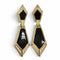 Vintage Clip-On Earrings Rhinestone Clip-On Gold-Tone Metal