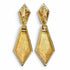 Vintage Clip-On Earrings Rhinestone Clip-On Gold-Tone Metal