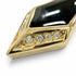 Vintage Clip-On Earrings Rhinestone Clip-On Gold-Tone Metal