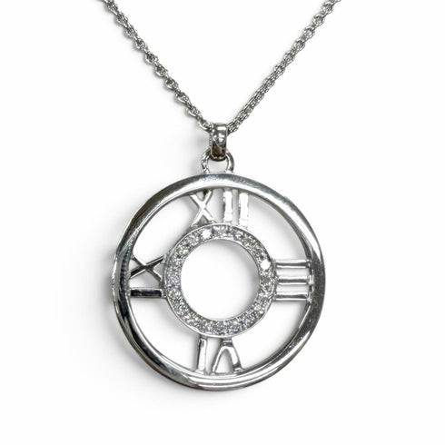 Atlas Pendant Necklace 18K White Gold
