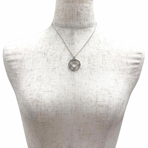 Atlas Pendant Necklace 18K White Gold