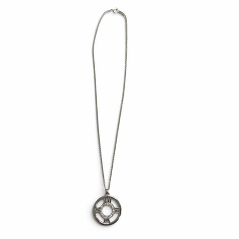Atlas Pendant Necklace 18K White Gold