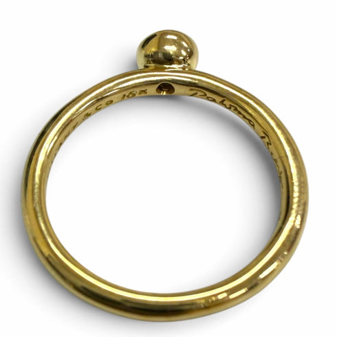 Vintage Ring 18K Yellow Gold with Emerald