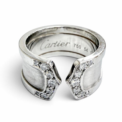 C de Cartier Ring 18K White Gold