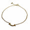 T Smile Mini Pendant Necklace 18K Rose Gold with Diamonds