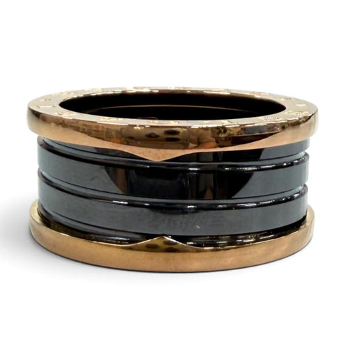 B.Zero1 Ring 18K Rose Gold and Ceramic