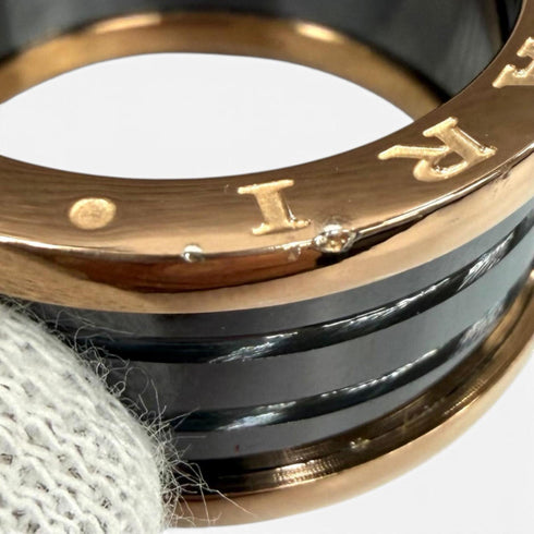 B.Zero1 Ring 18K Rose Gold and Ceramic