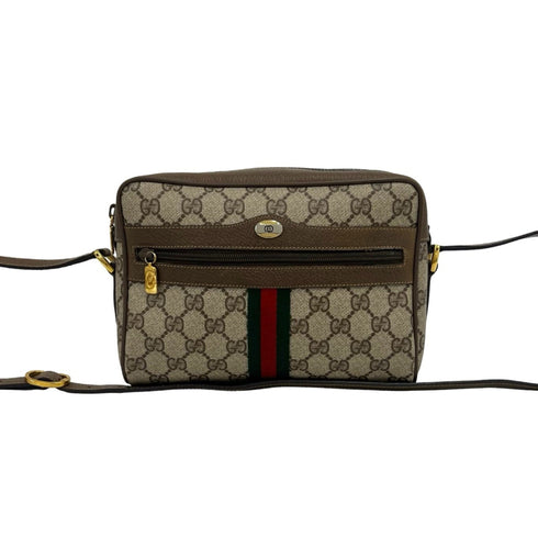 Ophidia Shoulder Bag GG Coated Canvas Small