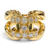 Band Ring 18K Yellow Gold With Diamond