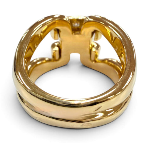 Band Ring 18K Yellow Gold With Diamond