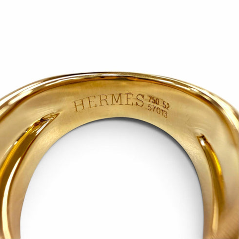 Band Ring 18K Yellow Gold With Diamond