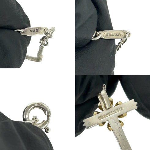 Pendant Necklace Sterling Silver and 18K Yellow Gold