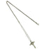 Pendant Necklace Sterling Silver and 18K Yellow Gold