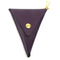 Handbag Charm Leather and Metal Purple