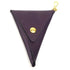 Handbag Charm Leather and Metal Purple