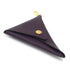 Handbag Charm Leather and Metal Purple