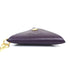 Handbag Charm Leather and Metal Purple